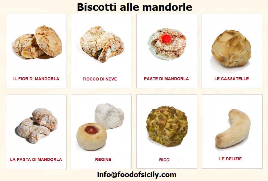 Biscotti alle mandorle. Prodotto surgelato.